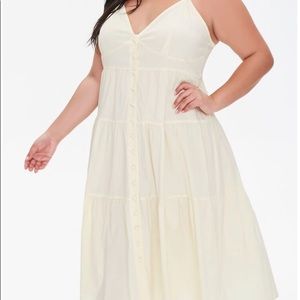 Yellow Flounce Cami Dress